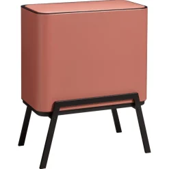 Best Sale Afvalemmer Pootjes 28+12+5L Rood Afvalbakken
