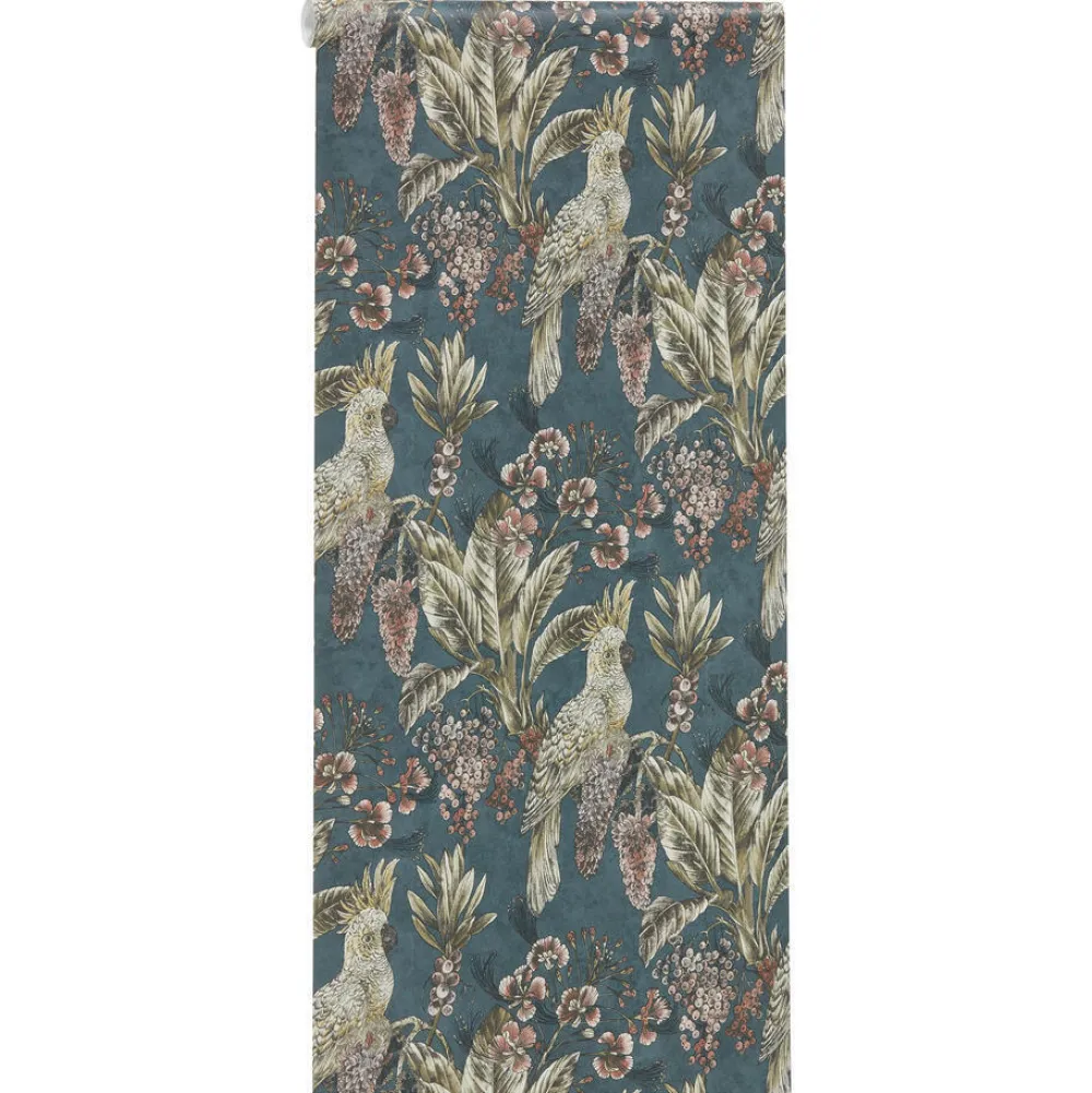New Behang Frank Blauw Vliesbehang