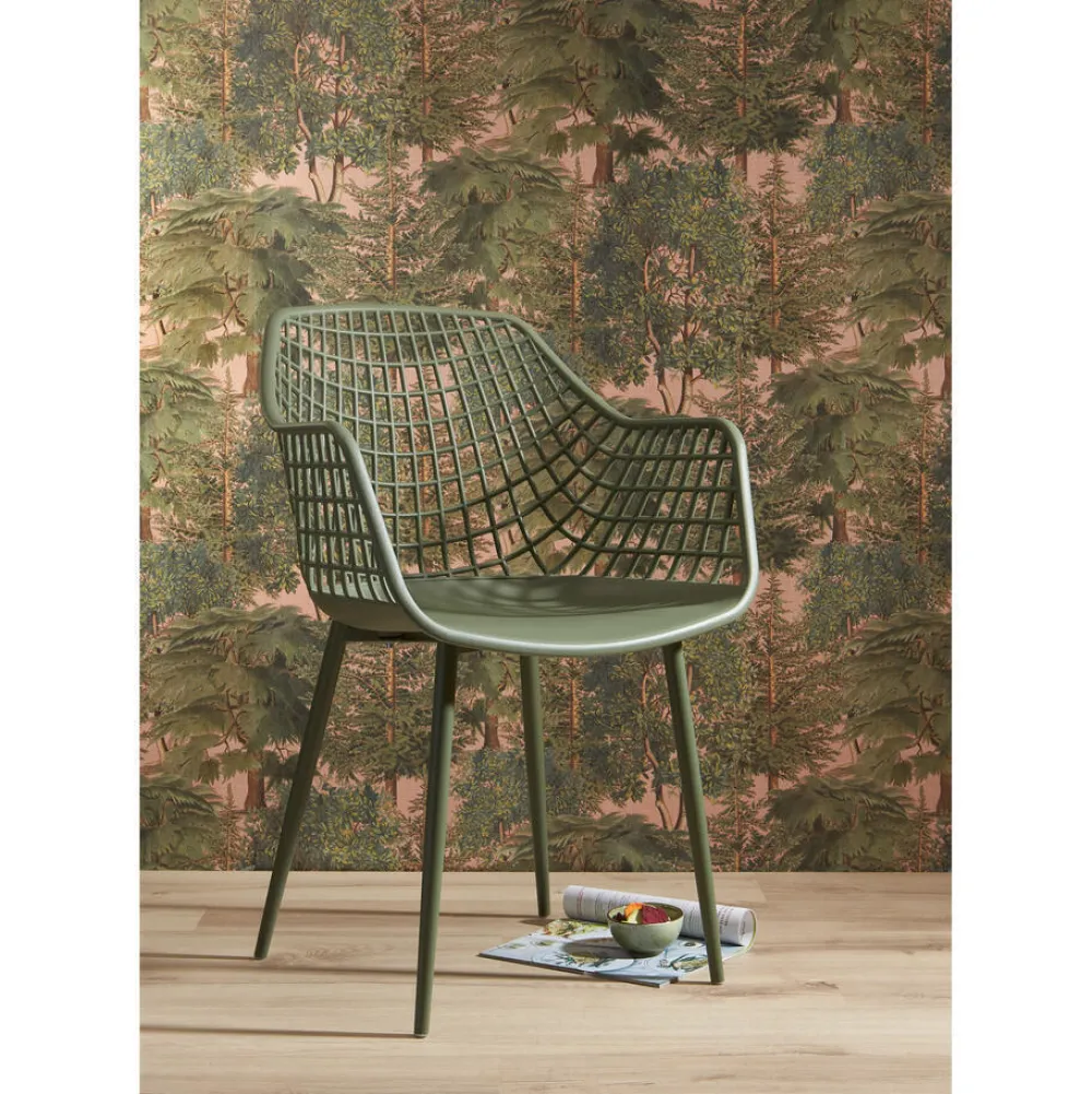 Clearance Behang Ismene Groen Vliesbehang