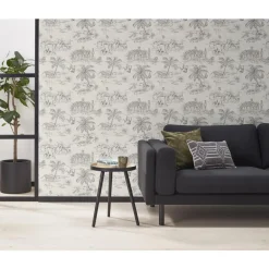 Flash Sale Behang Marcel Grijs Vliesbehang