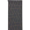 Discount Behang Ties Antraciet Vliesbehang