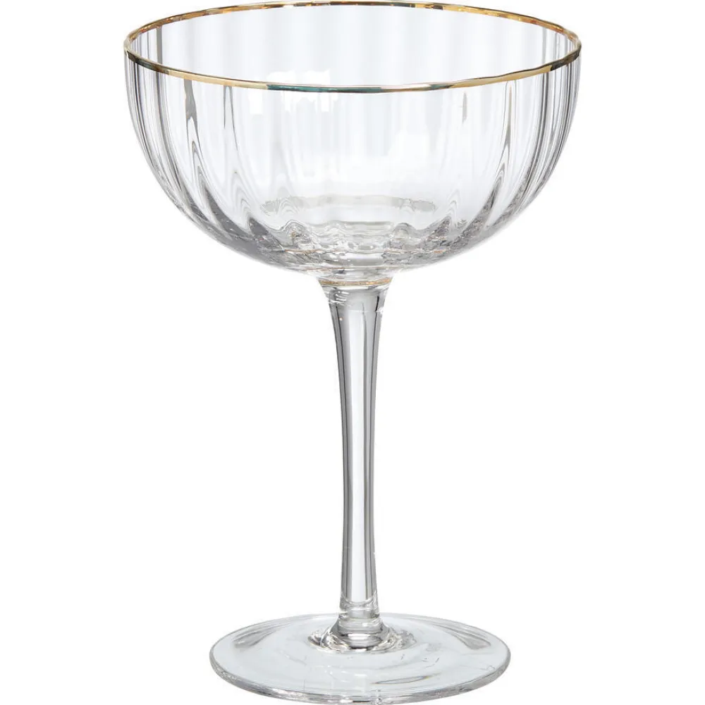 Online Coupe Ribbel Transparant Glazen & Mokken