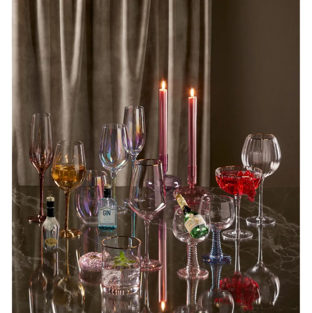 Online Coupe Ribbel Transparant Glazen & Mokken