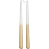 New Dinerkaars Dip Dye Bruin Kaarsen & Theelichten