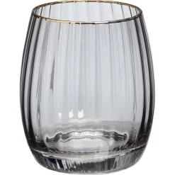 Online Drinkglas Ribbel Grijs Glazen & Mokken