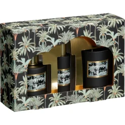Online Geurenset Coconut Flower Zwart Geurkaarsen & Geurstokjes