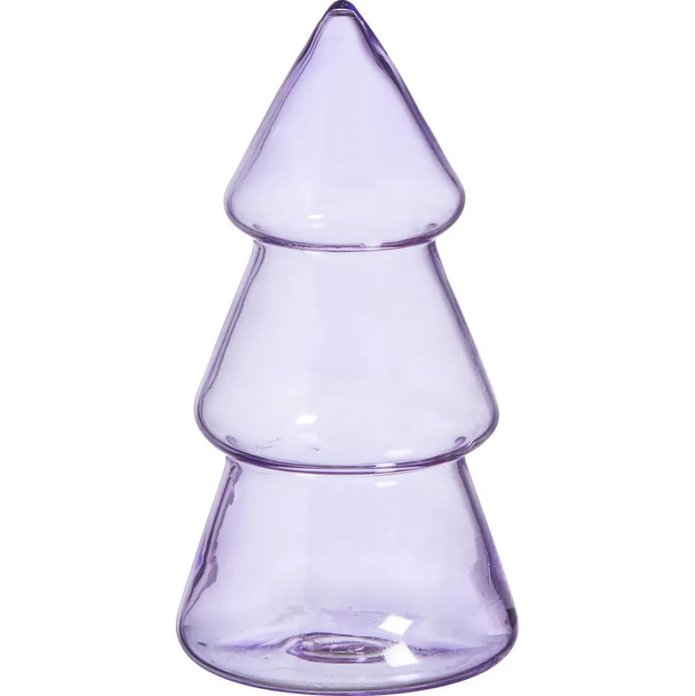 Store Glazen Kerstboom Lila Kerstdecoratie