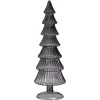 Outlet Glazen Kerstboom Smoke Grijs Kerstdecoratie