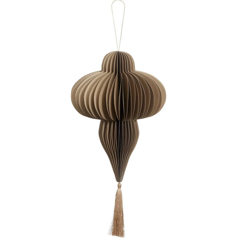 Clearance Hangdecoratie Druppel Taupe Kerstballen & Kerstornamenten