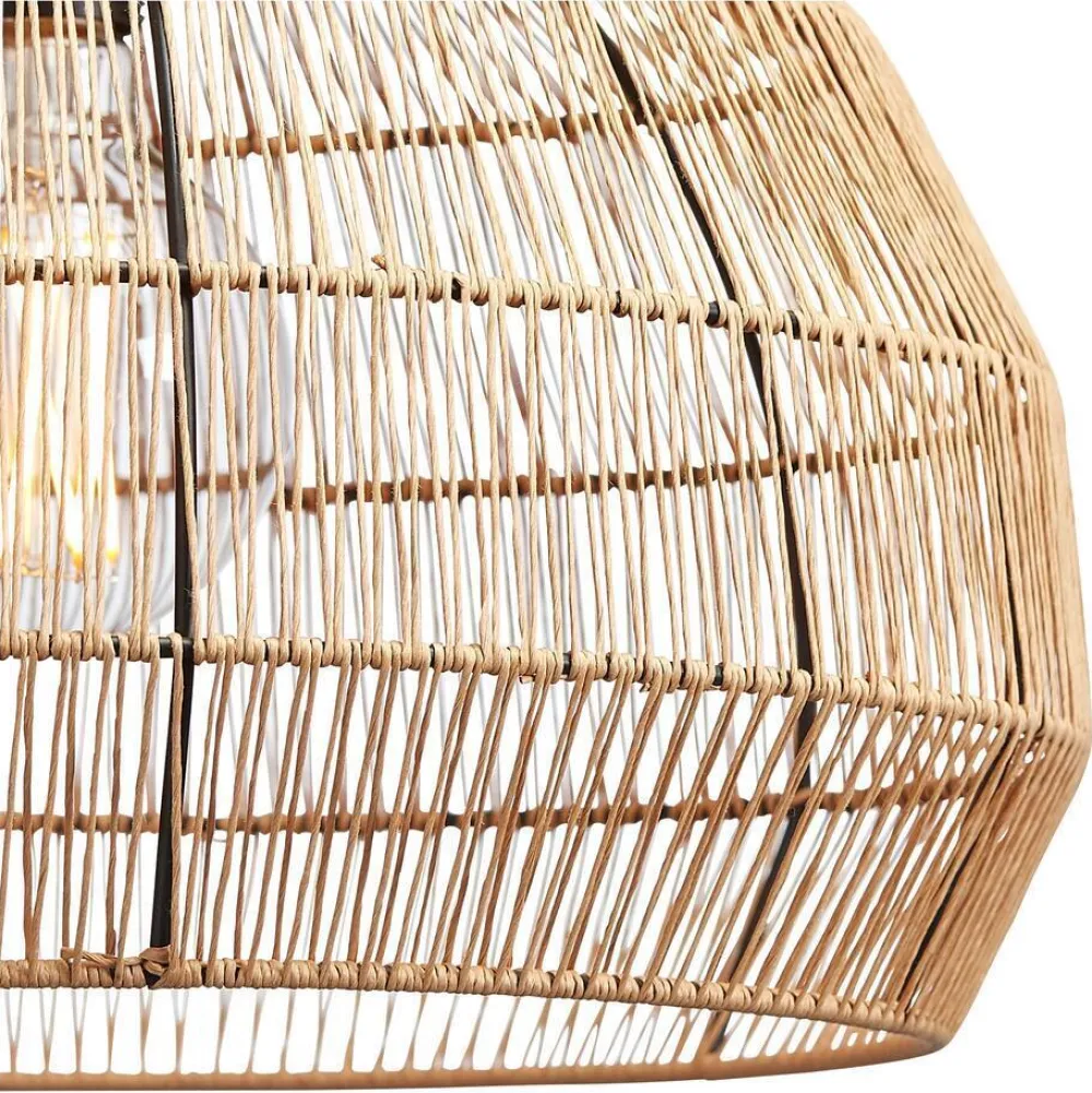 Outlet Hanglamp Segin Zwart Bruin Hanglampen