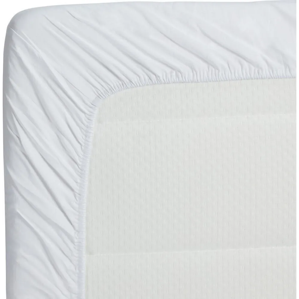 Sale Hoeslaken Katoen Wit - 80X200 Cm Beddengoed