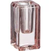 Shop Kandelaar Glas Rechthoek Roze Kandelaars