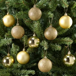 Cheap Kerstbal Goud 10 Stuks Kerstballen & Kerstornamenten