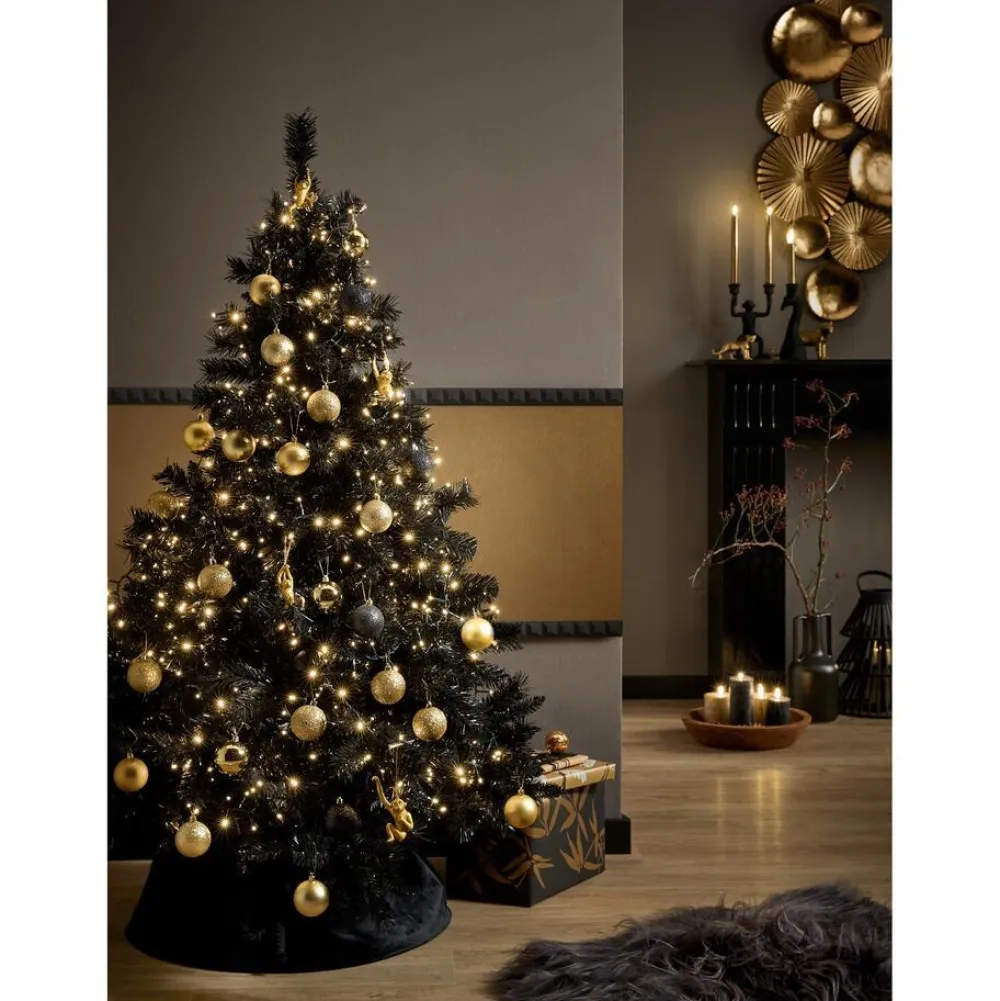 Sale Kerstbal Zwart 10 Stuks Kerstballen & Kerstornamenten