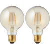 Fashion Led Lamp Goud 2 Stuks 80 Mm Lichtbronnen