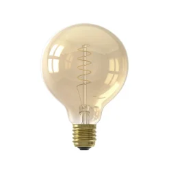 Best Led Lamp 95 Mm Flex Goud E27 4W Dimbaar Lichtbronnen