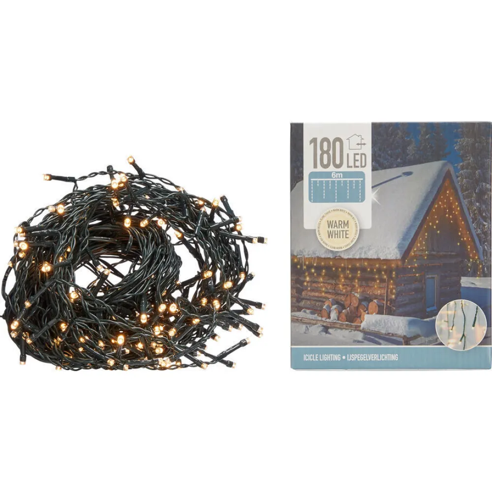 Discount Ledverlichting Ijsregen Wit Kerstverlichting