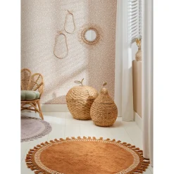 Sale Mand Met Deksel Appel Naturel Manden