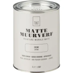 Best Sale Muurverf Mat Creme - 1 L Muurverf