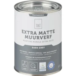 Store Muurverf Professional Dark Grey - 1 L Muurverf