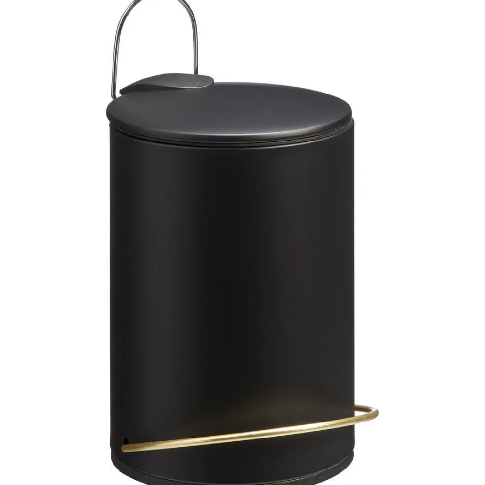 Best Pedaalemmer Zwart Goud Badkameraccessoires