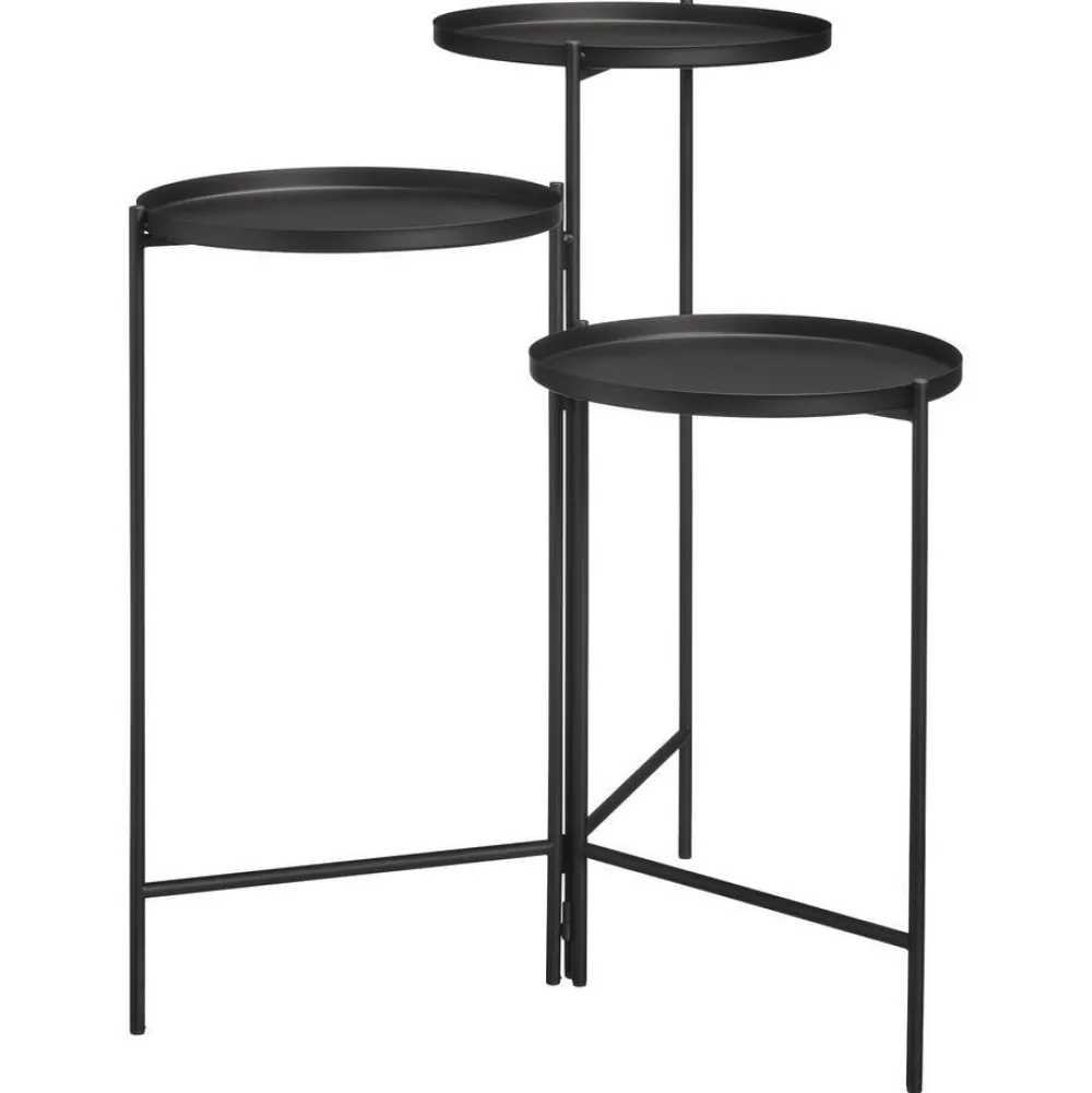 Hot Plantentafel Hoog Zwart Bijzettafels