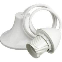 Cheap Snoerpendel E27 Wit Snoerpendels