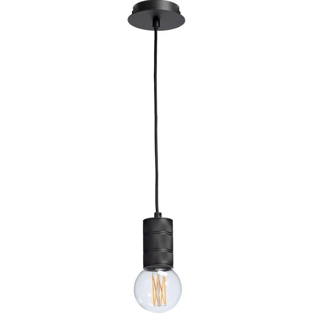New Snoerpendel Retro Zwart Snoerpendels