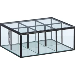 Fashion Theedoos Glas Zwart Placemats & Onderzetters