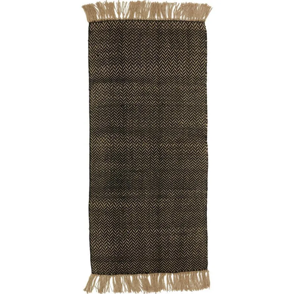 Sale Vloerkleed Buna Zwart Naturel Vloerkleden