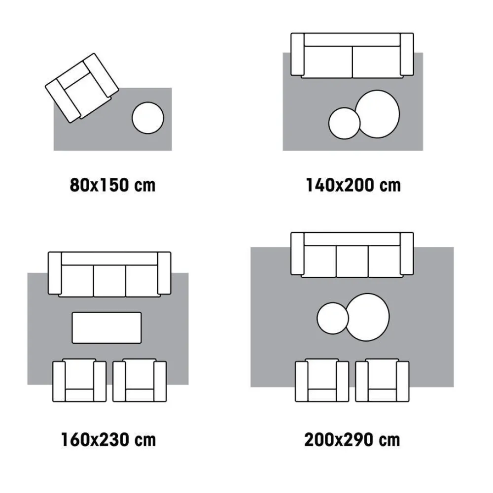 Discount Vloerkleed Durango Wit - 160X230 Cm Vloerkleden