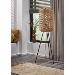 Hot Vloerlamp Aphrodite Zwart Naturel Vloerlampen