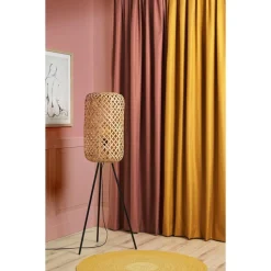 Hot Vloerlamp Aphrodite Zwart Naturel Vloerlampen