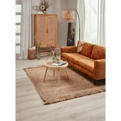 Discount Vloerlamp Cilen Zwart Bruin Vloerlampen
