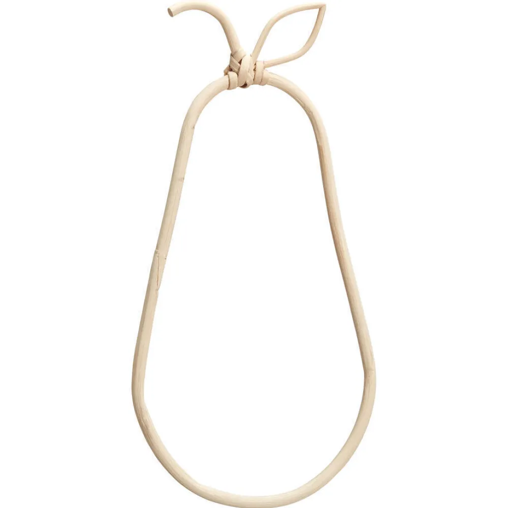 New Wanddecoratie Peer Naturel - 25X21 Cm Wanddecoratie