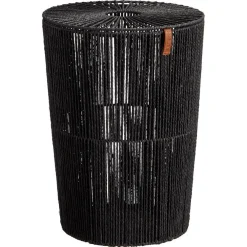 New Wasmand Rope Rond Zwart Wasmanden