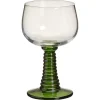 New Wijnglas Ribbel Groen Glazen & Mokken