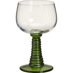 New Wijnglas Ribbel Groen Glazen & Mokken